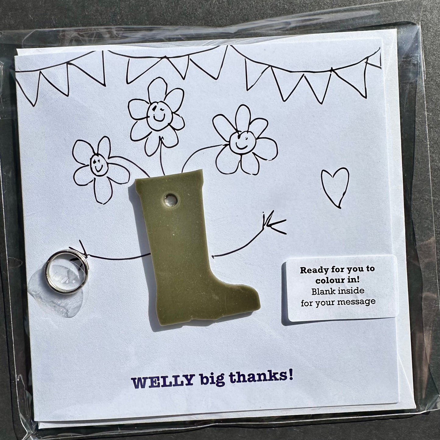 Greetings Card ready for you to colour