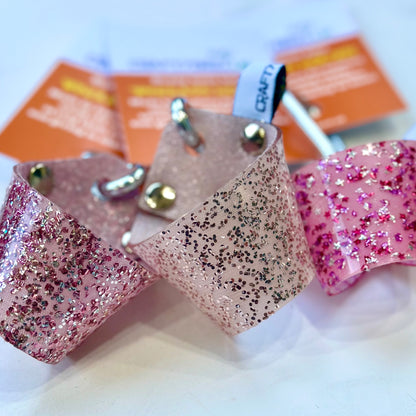 PINK SPARKLES Wellyboot Windlass Holder